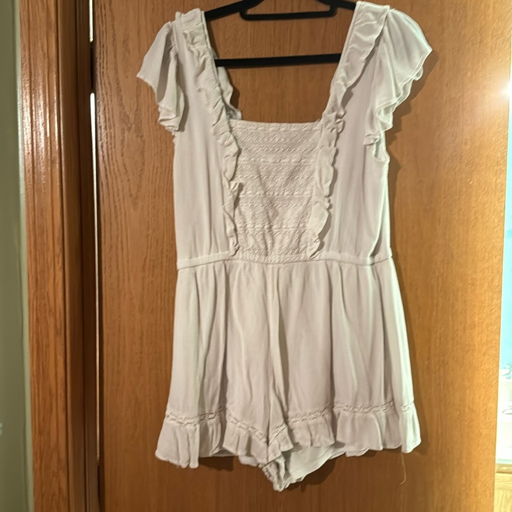 White lightweight Romper